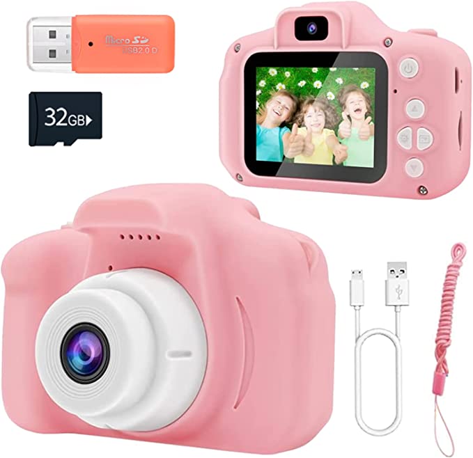 kloon raket ijsje Upgrade Kids Selfie Camera with 32GB SD Card - trendymartpro.com
